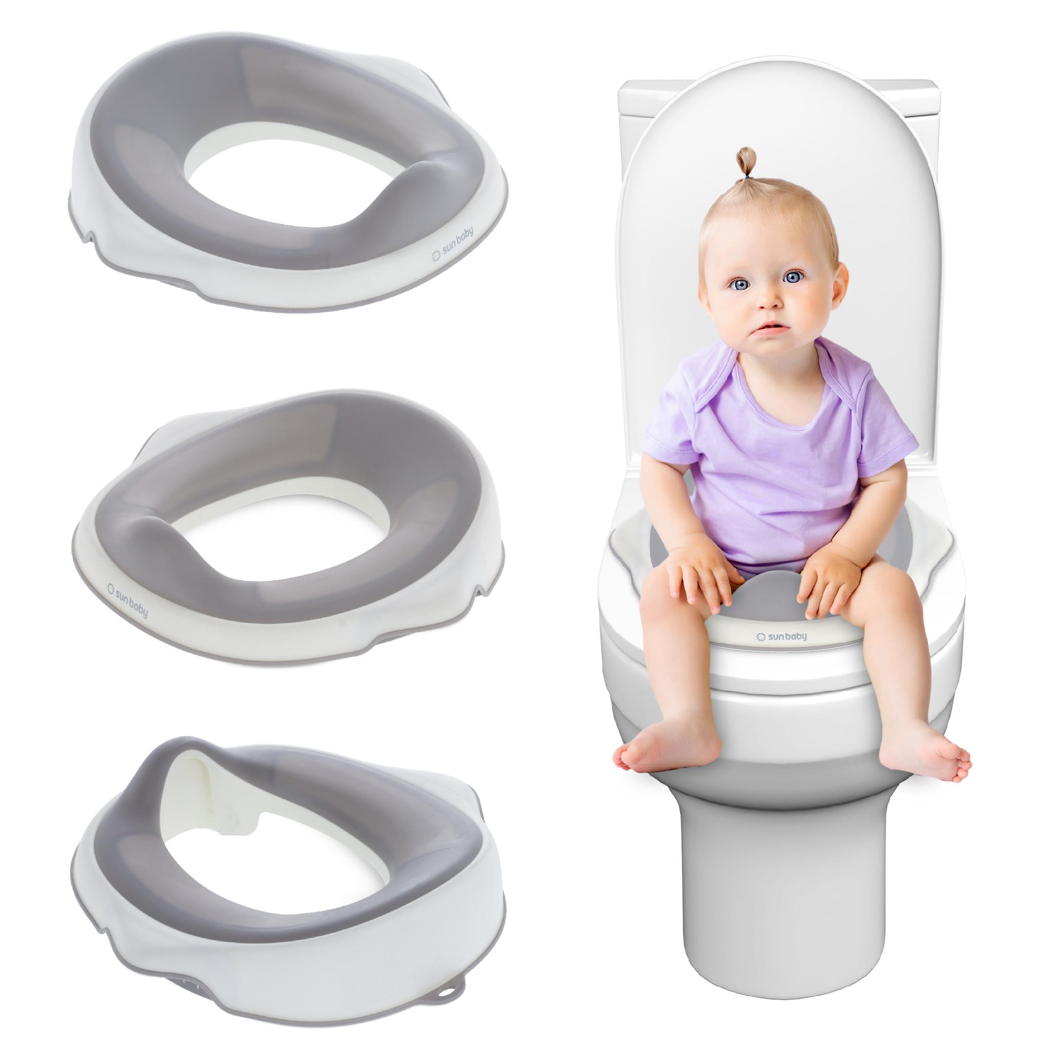 Toilettendeckel, Toilettensitz Kinder, WC-Sitz grau Sun Baby