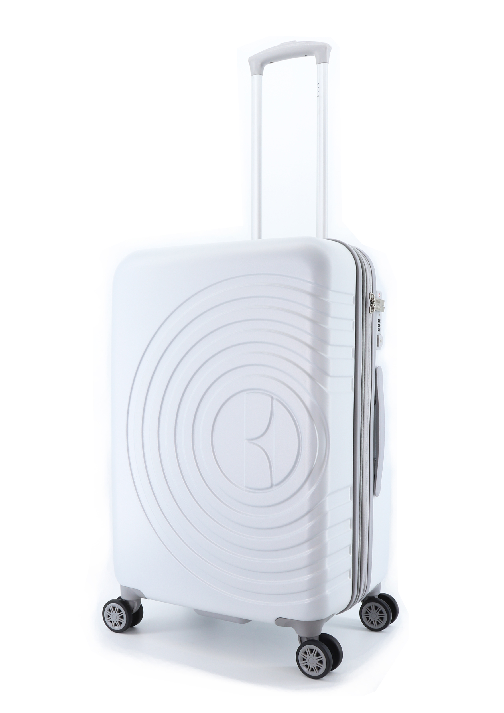 ELLE Reisegepäck Debossed ABS Weiß One Size