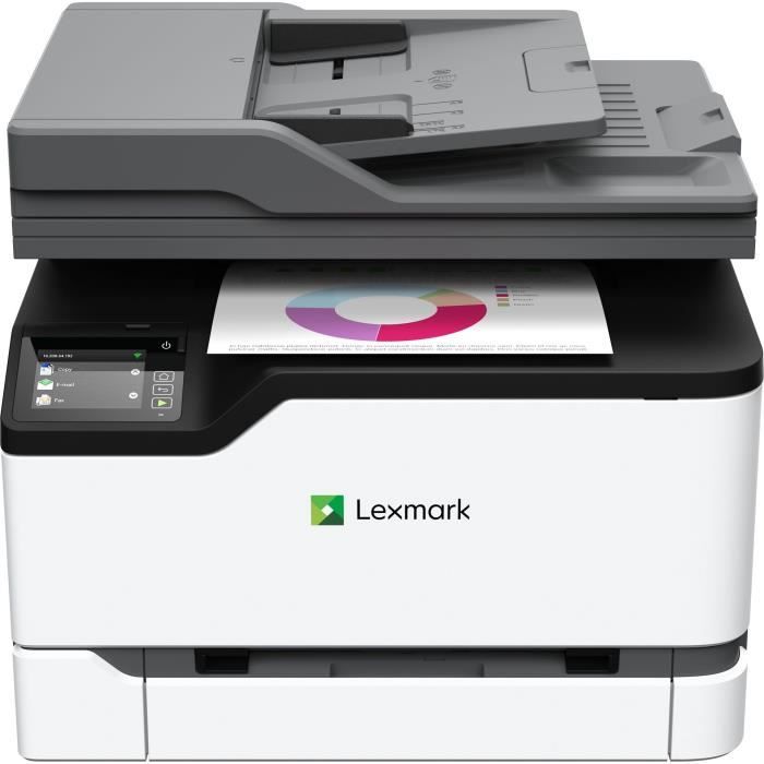 Lexmark MC3224adwe, Laser, Farebná tlač, 600 x 600 DPI, A4, Priama tlač, Čierna, Biela