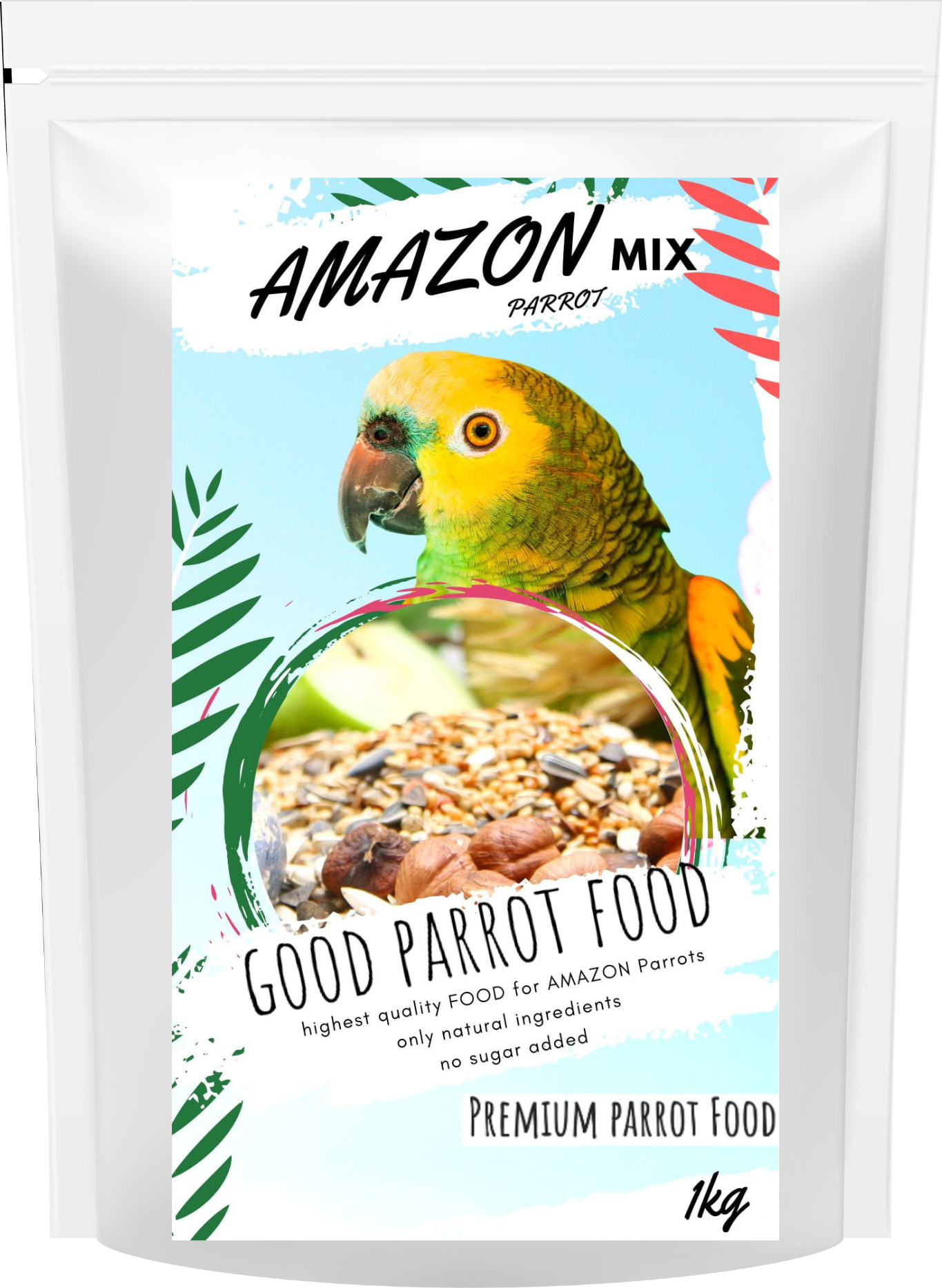 Premium Parrot Food Premium Papageienfutter | Amazone Parrot Mix | Amazon | Futter Für Amazonenpapageien 1Kg
