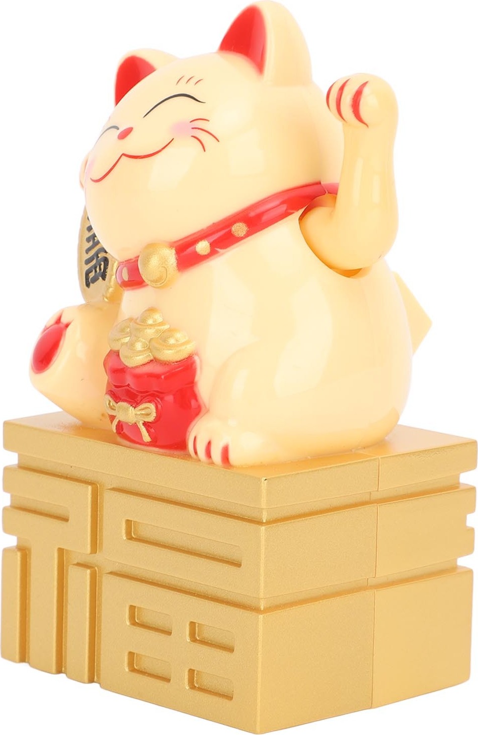 Cocosity Glückskatzen-Statue, winkende Arm-Glückskatze, solarbetriebene Glückskatze, solarbetriebene Glückskatze, chinesische Glückskatze, Glückskatzen-Dekor, winkende Katze, Feng Shui Katzenstatue