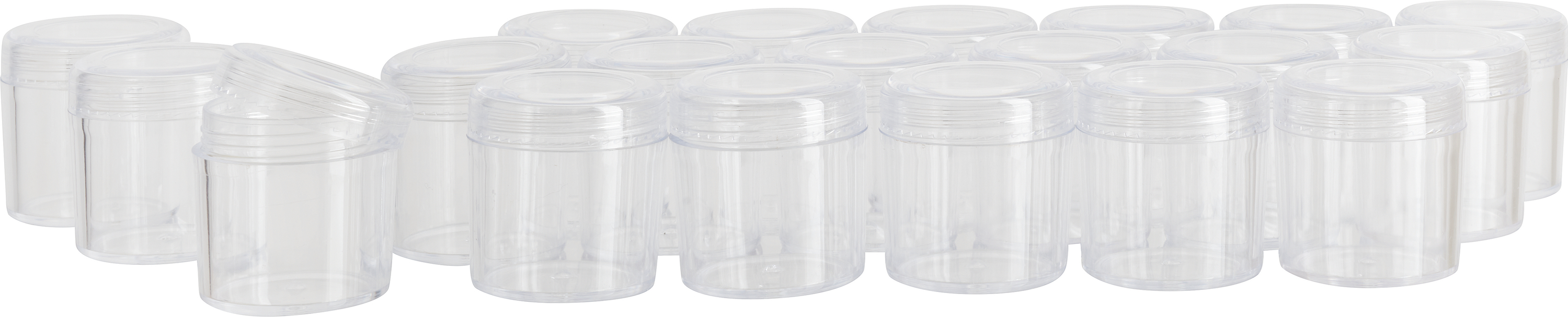 VBS Hobby Service VBS XXL Kunststoffdosen mit Schraubdeckel "Hoch", 20 ml, 20 Stück CH4