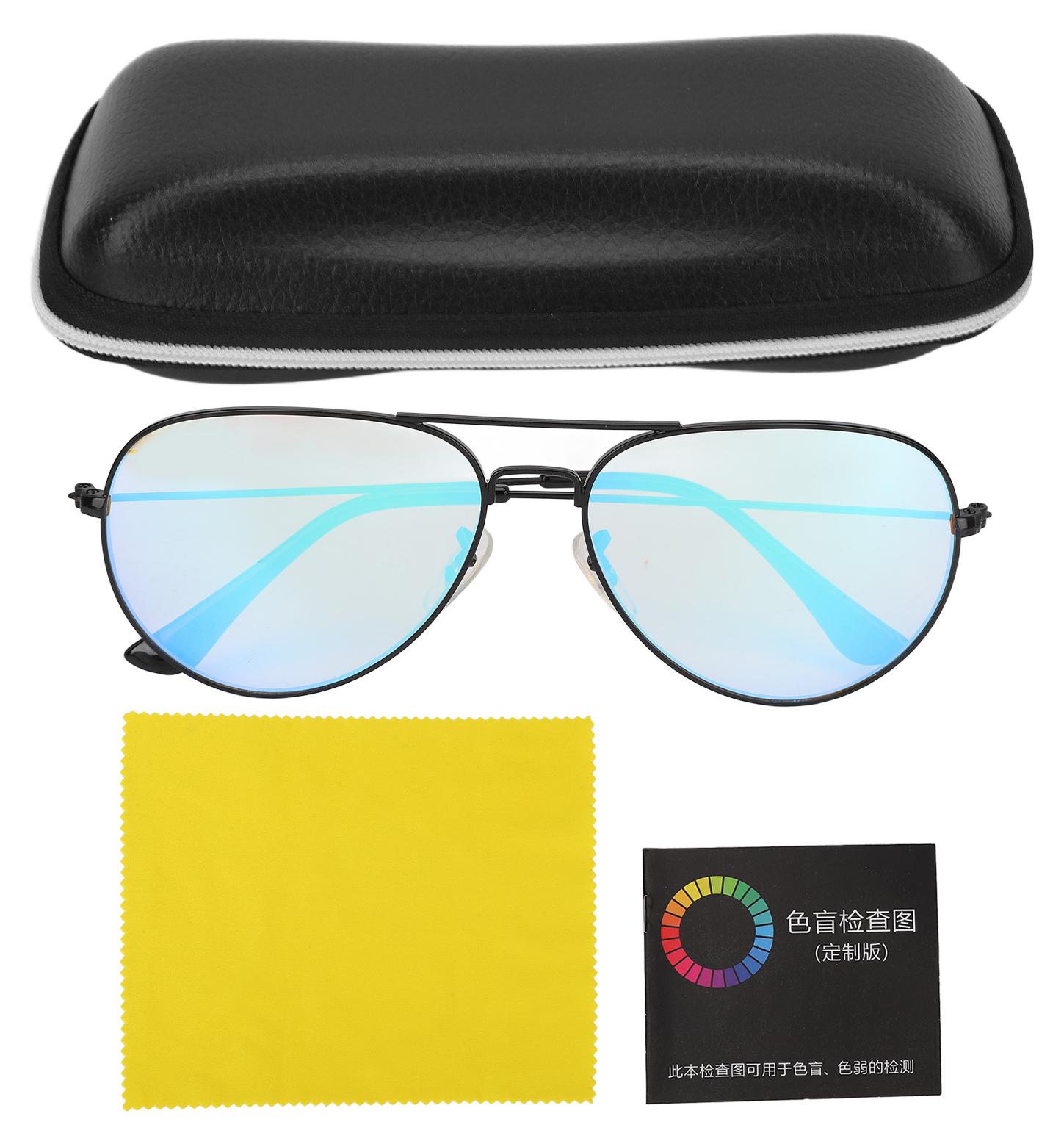 JedBesetzt Rot-Grün-Farbenblindbrille, modische Farbblindbrille für drinnen und draußen, geeignet zum Autofahren K-MM-26527-90