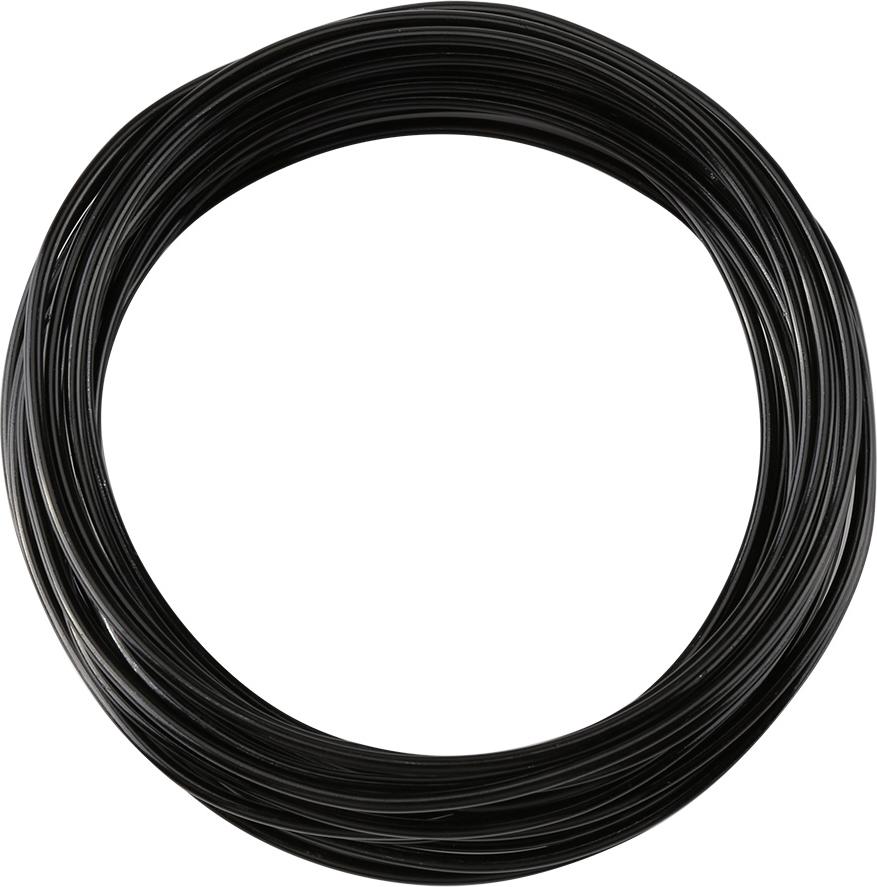 Gistuch 5 Meter / Rollen 2 mm runde Oxidation Aluminiumdraht DIY -Zubehör für Schmuckherstellung (schwarz)