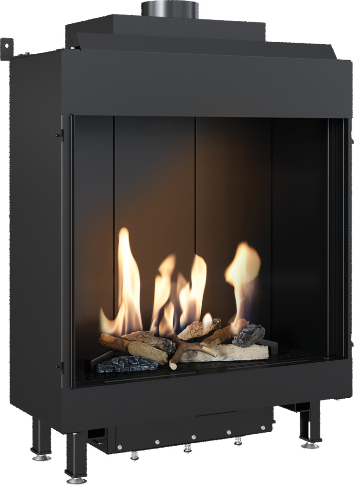 Plynový krb LEO 62 predný propán-bután fi 100/150 5,6 kW