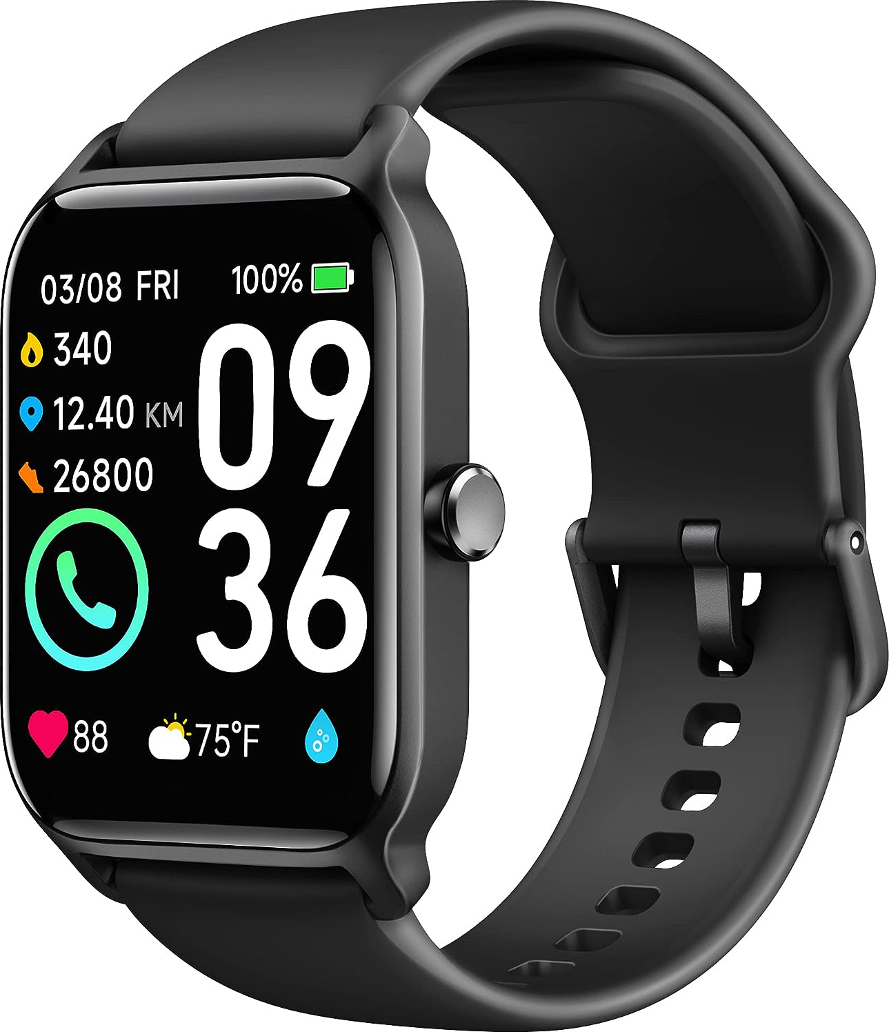 OKWISH Herren-Smartwatch, 1,8