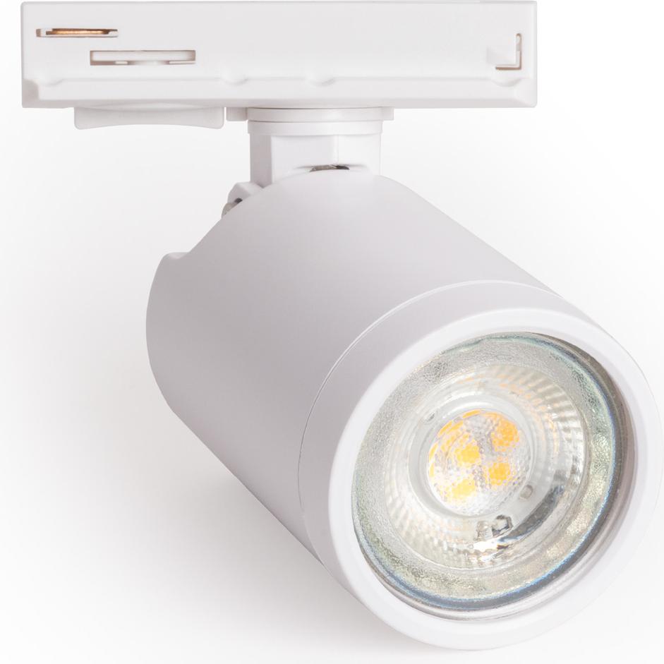 LEDKIA 1-Phasenstromschiene Strahler Davos für Glühbirne GU10 Weiß