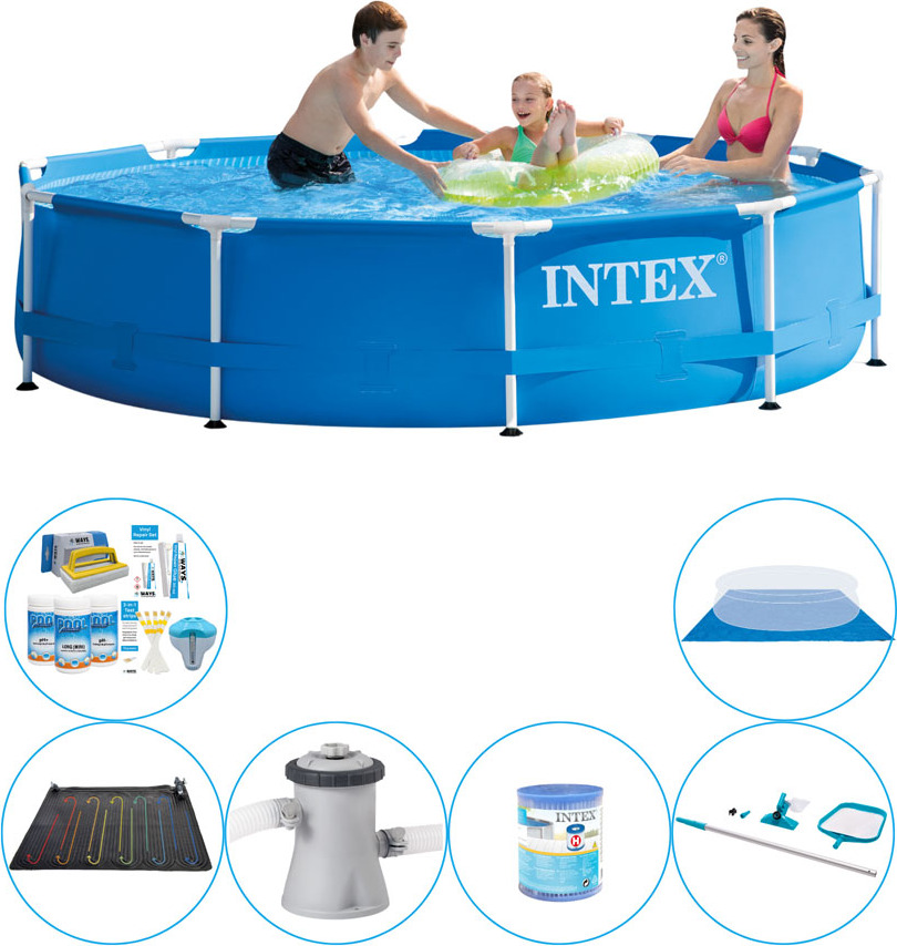Intex Kovový rám okrúhly 305x76 cm - 7-dielny - Balenie bazénov