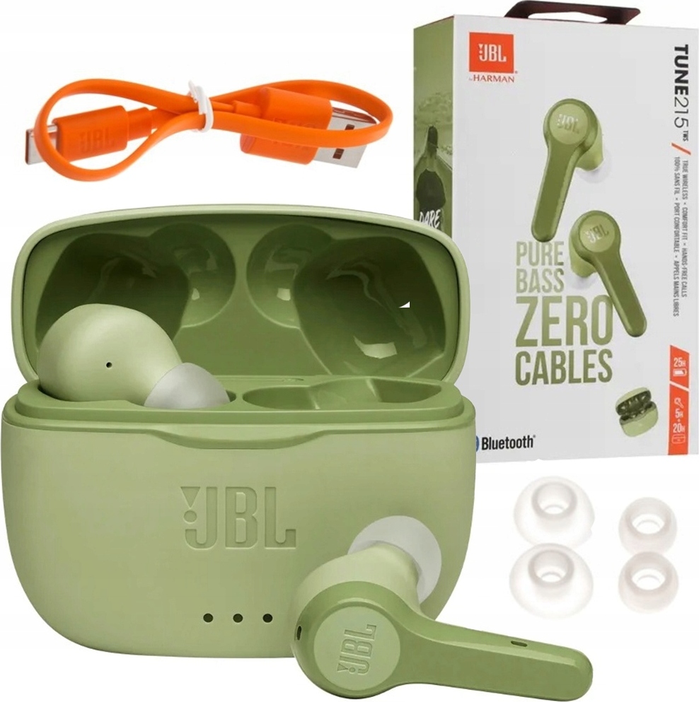 JBL Tune 215 TWS Bezdrôtové slúchadlá do uší zelené