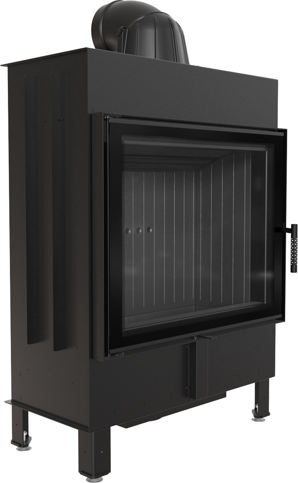Oceľový krb Lucy 15 kW Ø 200 čierne