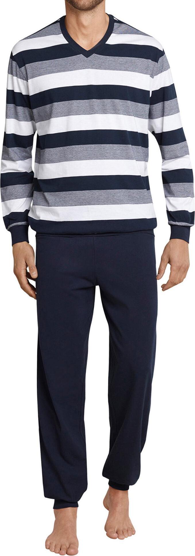Schiesser Uomo Sweatjacke Pigiama – Giacca Lounge Blu Scuro Mix&Relax