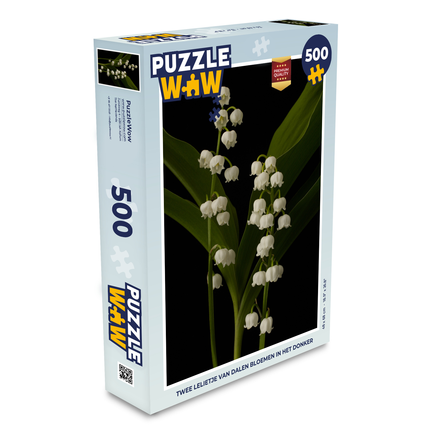 MuchoWow® Puzzle 500 Teile Zwei Maiglöckchenblüten im Dunkeln - Denken - Spiel - Toy 137|3722060