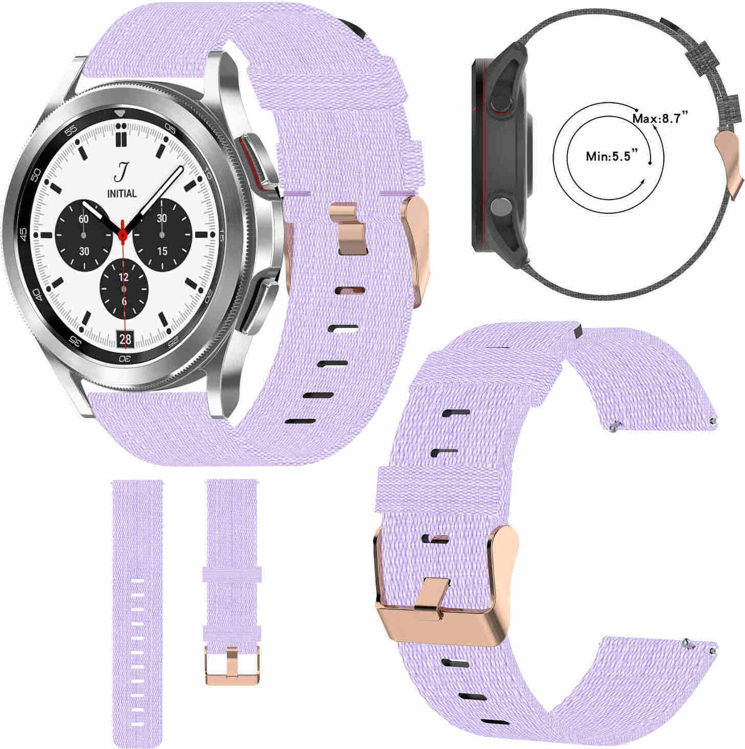 Pre Samsung Galaxy Watch FE 6 5 4 Normal Pro Classic všetky veľkosti