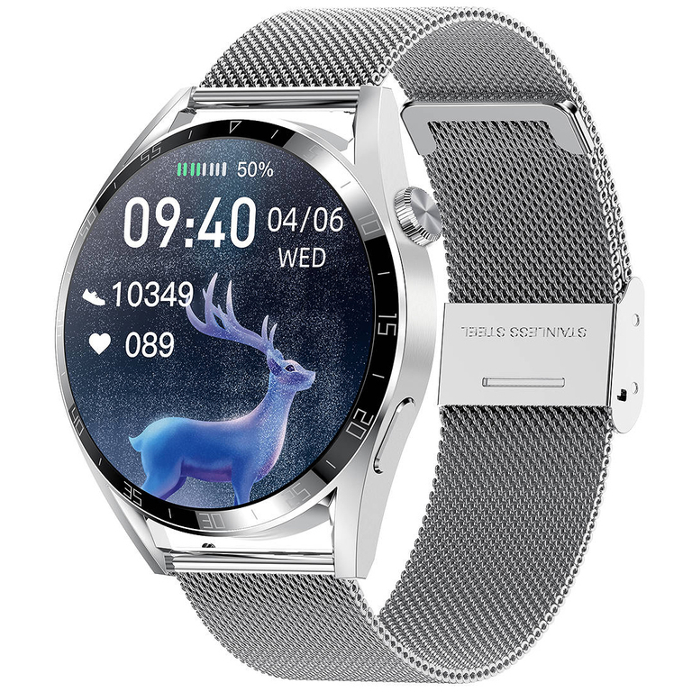 Pacific 42-02 Herren-Smartwatch – Bluetooth-Anrufe, Sprachassistent (sy035b)