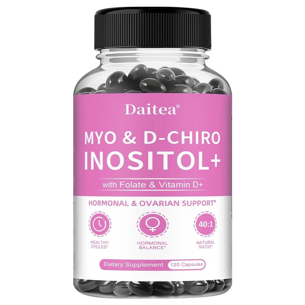 Daitea Myo & D-Chiro Inositol 2050mg (120 Kapseln) Nahrungsergänzungsmittel, Frauengesundheit, Hormonelle Balance, Fruchtbarkeit, Immunsystem, Menstruation