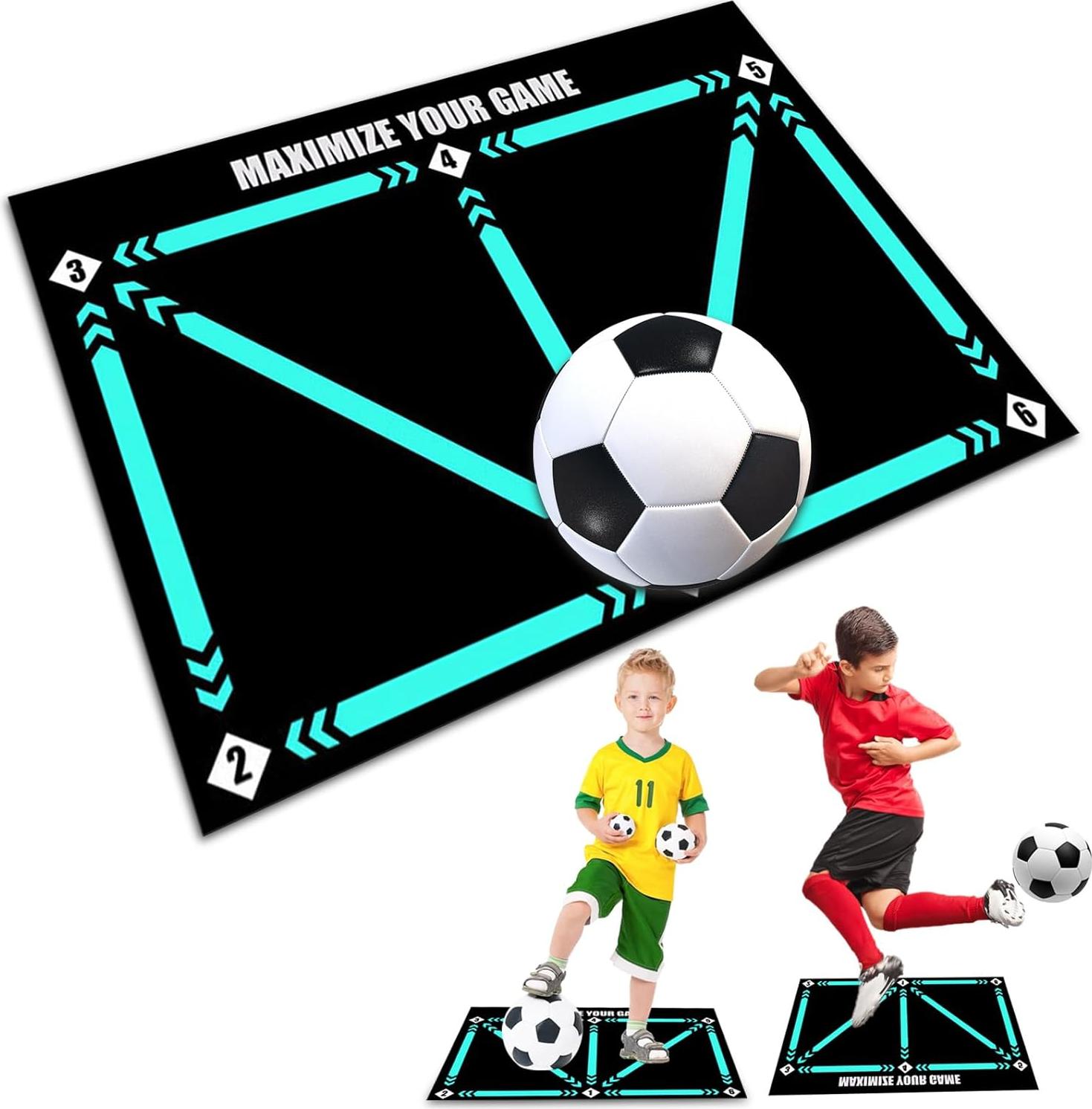 Markenlos Fußballmatte - Fußballmatte - Fußball Trainingsmaterial - Soccer - Junior - Fußballteppich