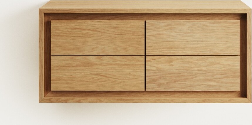 Natur24 Badezimmermöbel Kenta 90 x 45 x 40 cm Teakholz Schrank Badezimmer Möbelstück Neu M0800004MM46