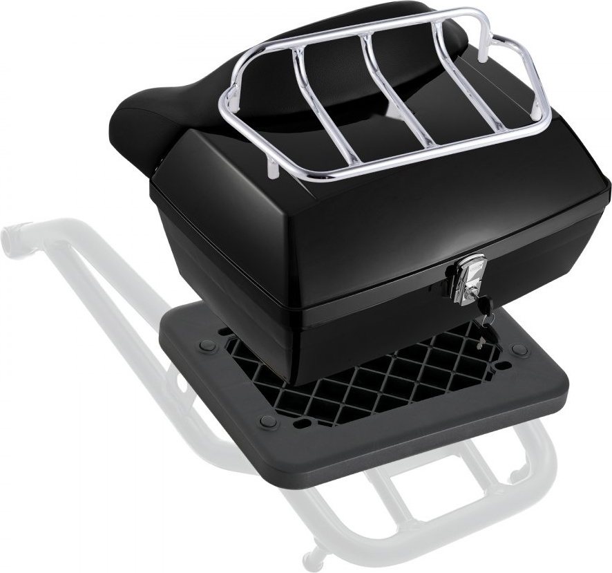 Universal Motorradkoffer Top Case 48L - Wasserdichte Motorrad-Tasche - Topbox für Motorräder