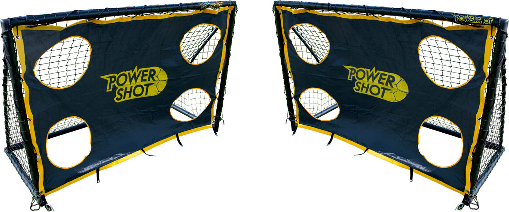 Fußballtor (1,8 x 1,2m - uPVC) + Schusswand Schwarz