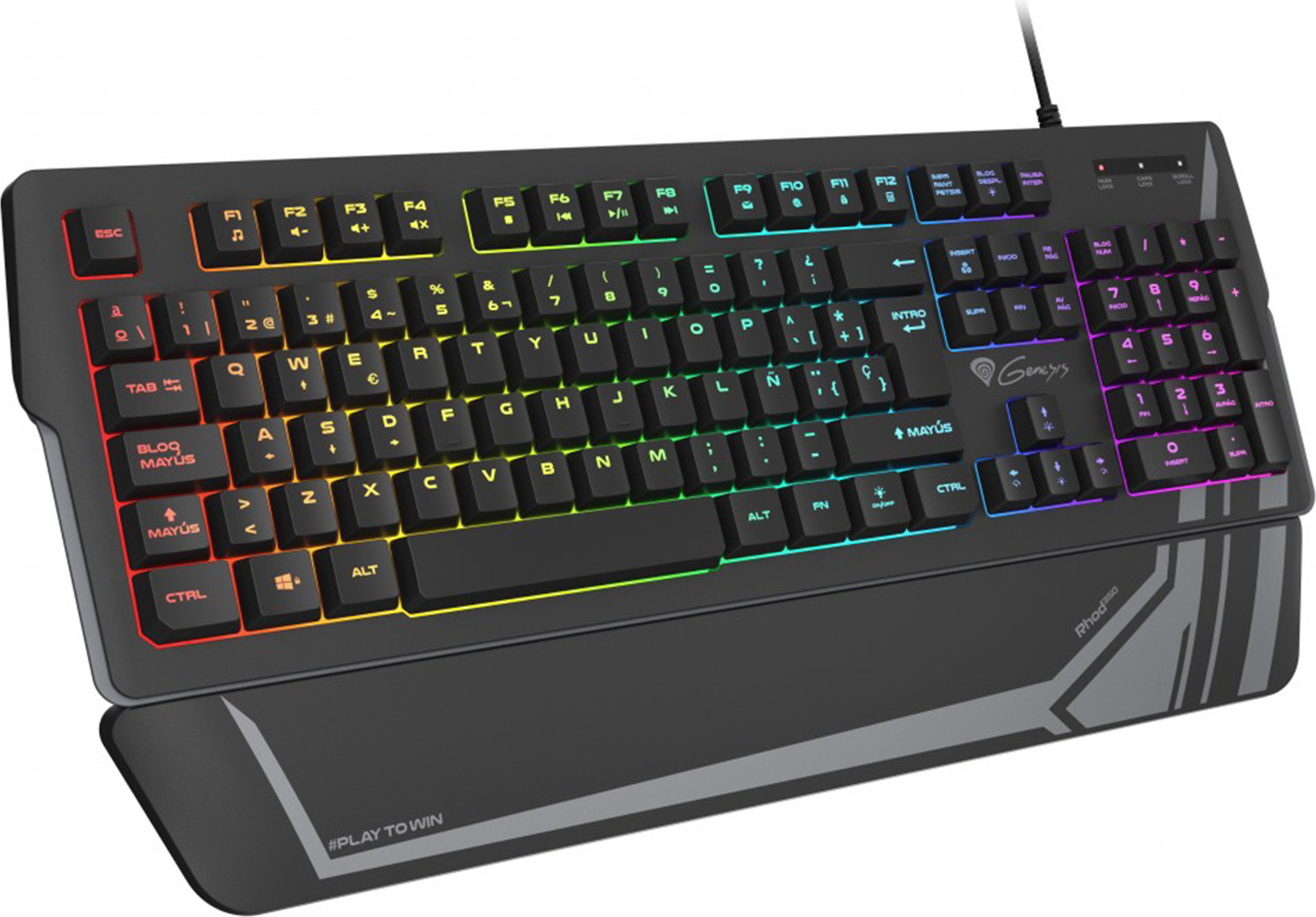 Gaming Tastatur Genesis NKG-1729 Schwarz Qwerty Spanisch