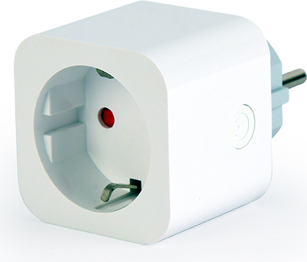 gembird Smart Home Steckdose m Stromverbrauchsmessung, weiß TSL-PS-S1M-01-W