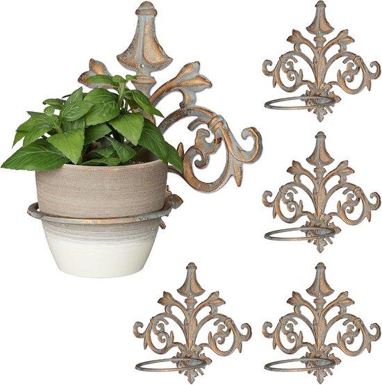 OEM Gartenzierentisch aus Gussstahl vintage design, 135 cm Ø, gold-grau 2026