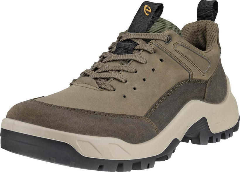 Ecco outdoorové topánky OFFROAD pánske kožené a textilné zelené veľkosť: 44