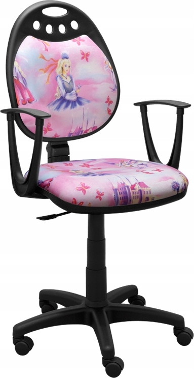 Detská stolička k písaciemu stolu 60x105cm kancelárska stolička otočná stolička stolička pre mladých otočná stolička; Princezná 3
