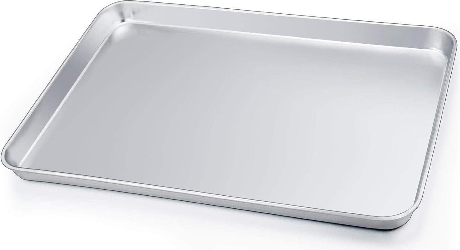 Sonstige Edelstahl Backblech 40x30x2.5cm zum Backen & Servieren, Spülmaschinenfest HaWare Edelstahl-Ofenblech