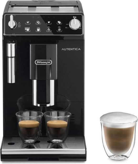 Plne automatický kávovar DELONGHI Autentica ETAM29.510B, čierny, 1,4 l zásobník na vodu, 200 g zásobník na kávové zrná, 15 barov
