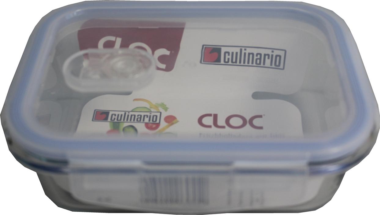 Frischhaltedose Blau 620 ml Glas mit Kunststoffdeckel neuetischkultur