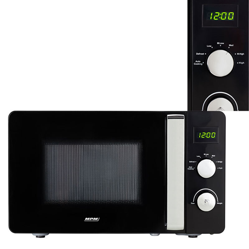 Mikrowelle schwarz MPM-20-KMG-03