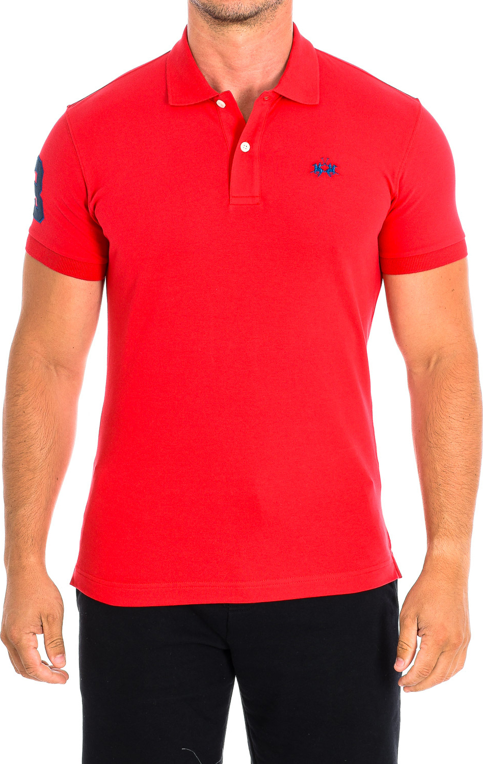 La Martina Kurzarmpolo TMP300-PK001 Mann