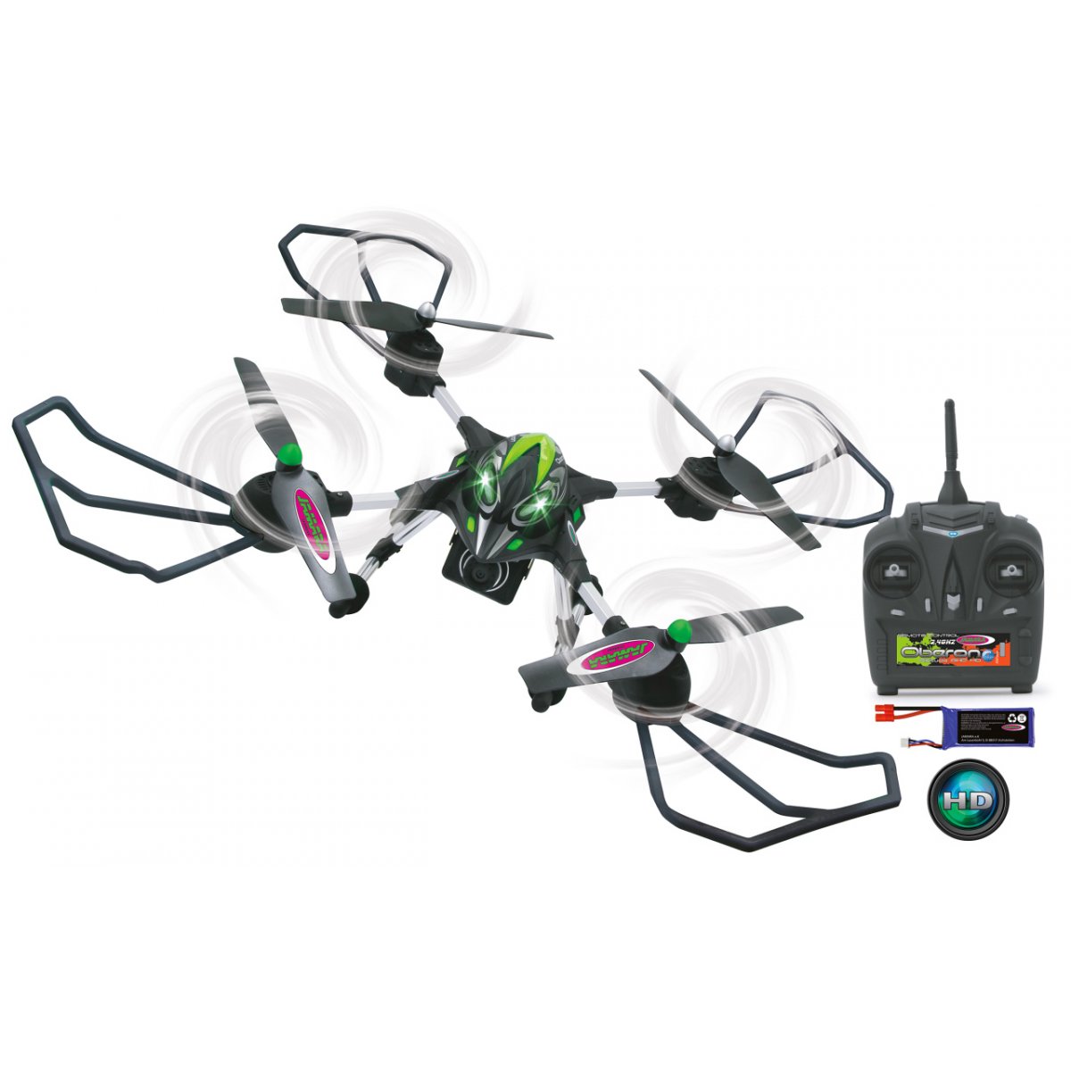 Jamara Germany Jamara RC Drohne Oberon Altitude AHP + HD Kamera Quadrocopter 422006