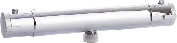 Domoletti Duscharmatur Dtrm80.5, Messing Chrom, 2 Griffe, konstante Temperaturhaltung, 285x84x60 mm