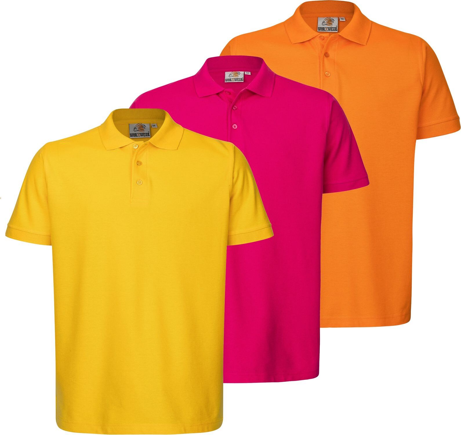 3er Set Herren Poloshirt workwear basic im Vorteilspack Berufskleidung der Marke WORXWEAR