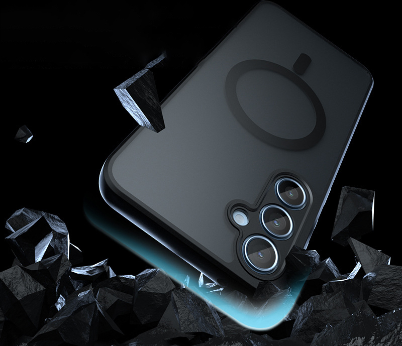 INF Matný čierny magnetický obal na telefón pre radu Samsung Galaxy A Model 6