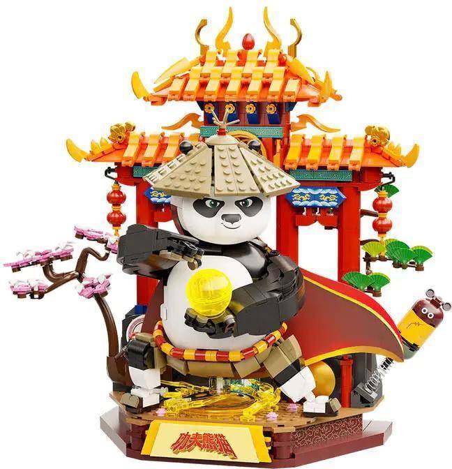 Pantasy 86509 KungFu Panda Dragon Warrior 1.262 Teile Klemmbausteine Modell Steckbausteine
