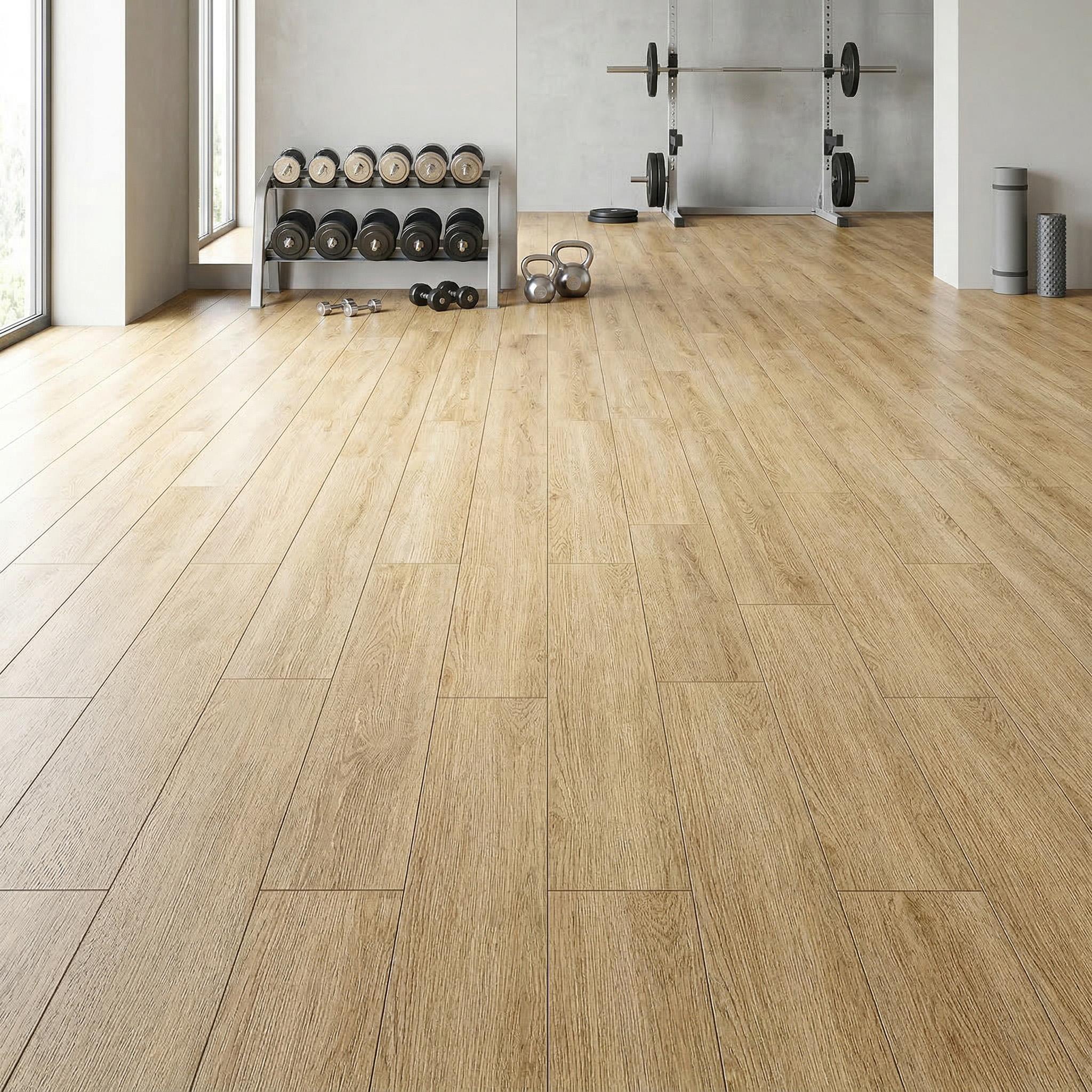 XMTECH Vinylboden PVC Bodenbelag Selbstklebende Vinyl-Dielen, Dielen Planke Rutschfest Holzoptik Dielen für Fußbodenheizung, Dicke 2 mm - 5m²/36 Dielen, Gelb