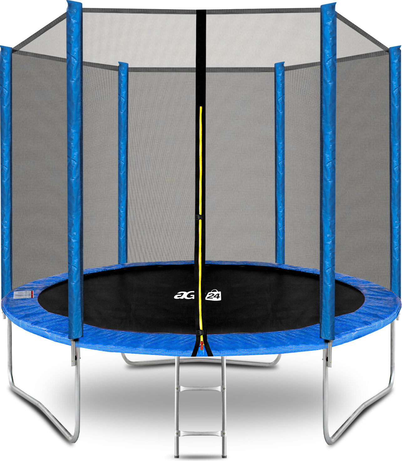 Aga SPORT TOP Trampolína 250 cm Modrá + ochranná sieť + rebrík