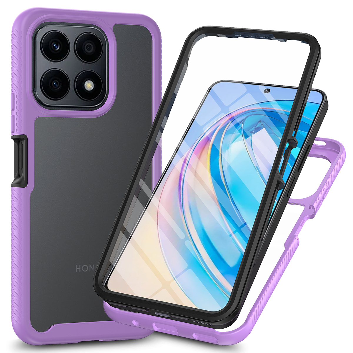 Cover Honor X8a PEIYE Con Motivo Rilievo: Custodia Trasparente TPU Morbida E Sottile (A095)