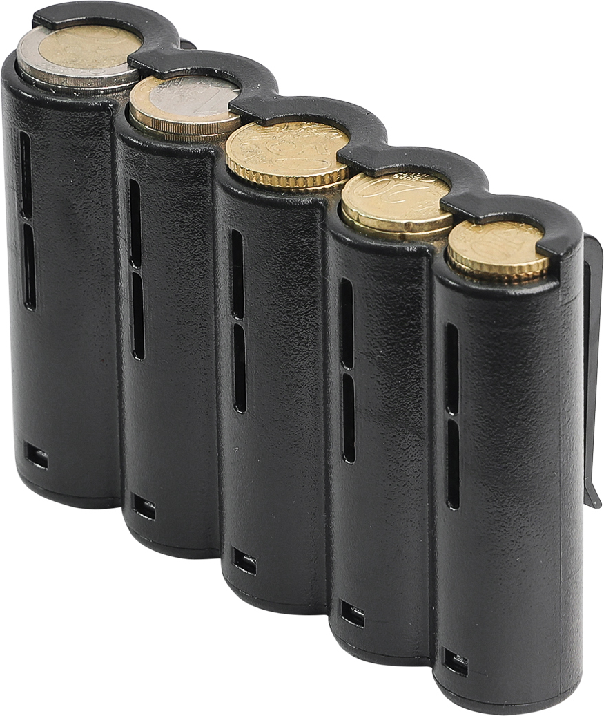 Pavelinni | Münzhalter | Münzbox | PVC | Für Brieftasche oder Gürtel | Schwarz | 13x8,5 cm OC00900ABL