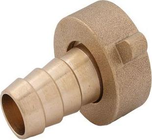 Js Ms-Schlauchverschraubung 2-Teilig,Flachdichtend,1/2"X3/4"