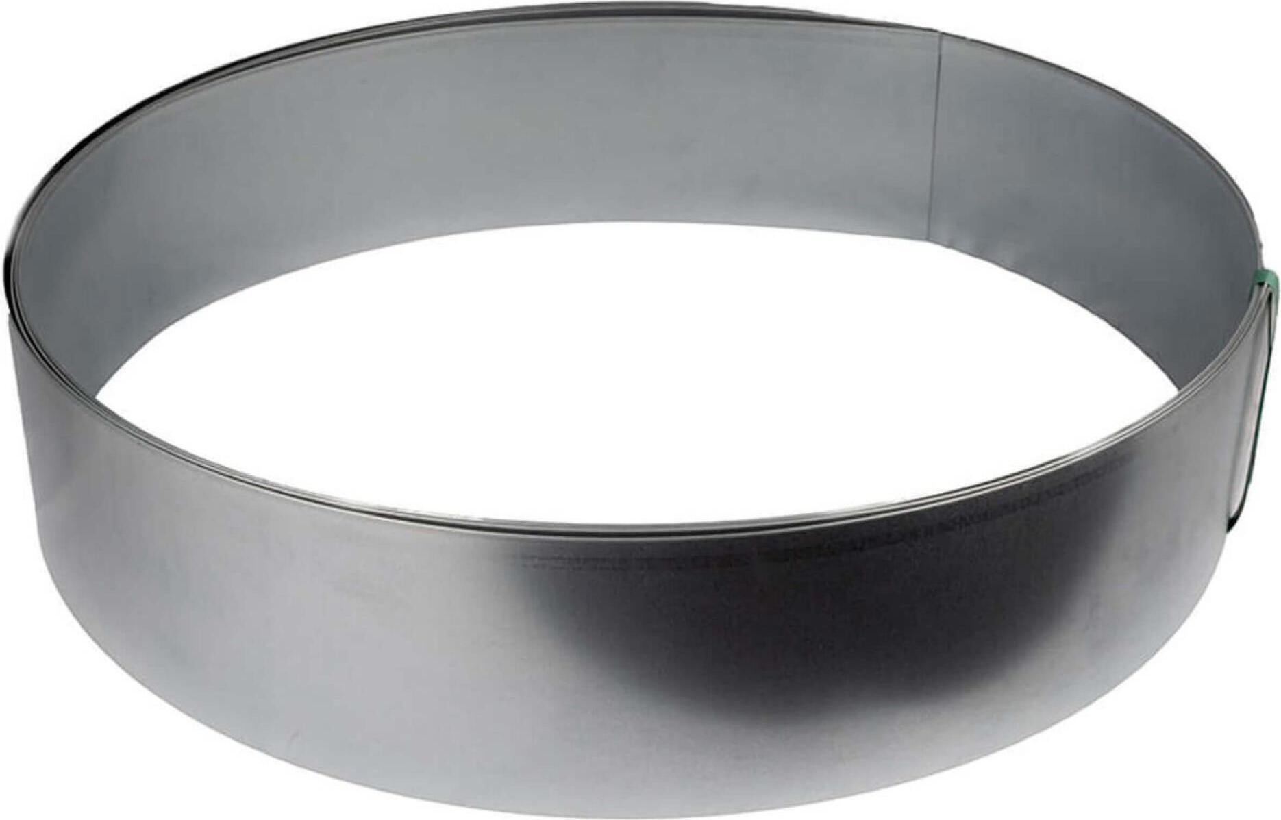 Jardinion 8m Rasenkanten, Pflanzring, Beeteinfassung aus Metall Höhe 15cm Silber, Umrandung Gartenbeet, Blumenbeet oder Kiesbeet 40125608306650