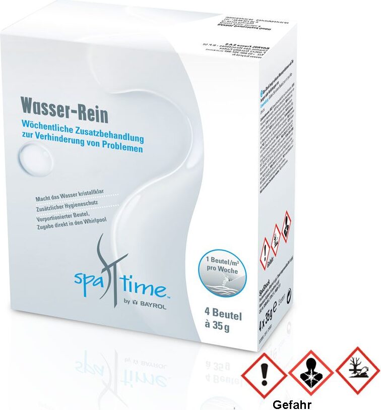 BAYROL SpaTime Wasser-Rein 0,14 kg Basisdesinfektion zur Verhinderung von Problemen | Dose (140 g) 2237850