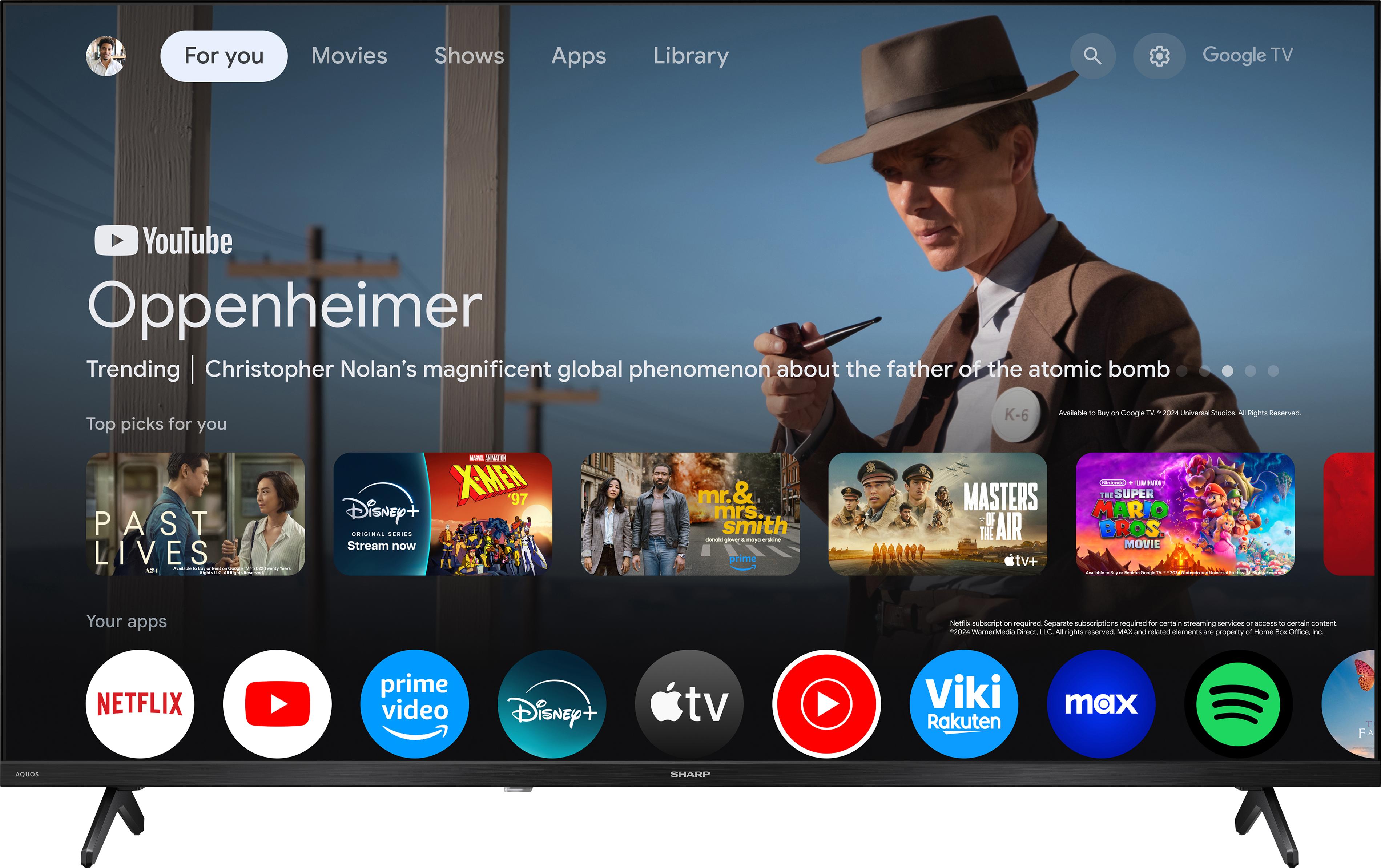 SHARP LED-TV Google TV 40HF2265E, 101 cm (40"), HD,