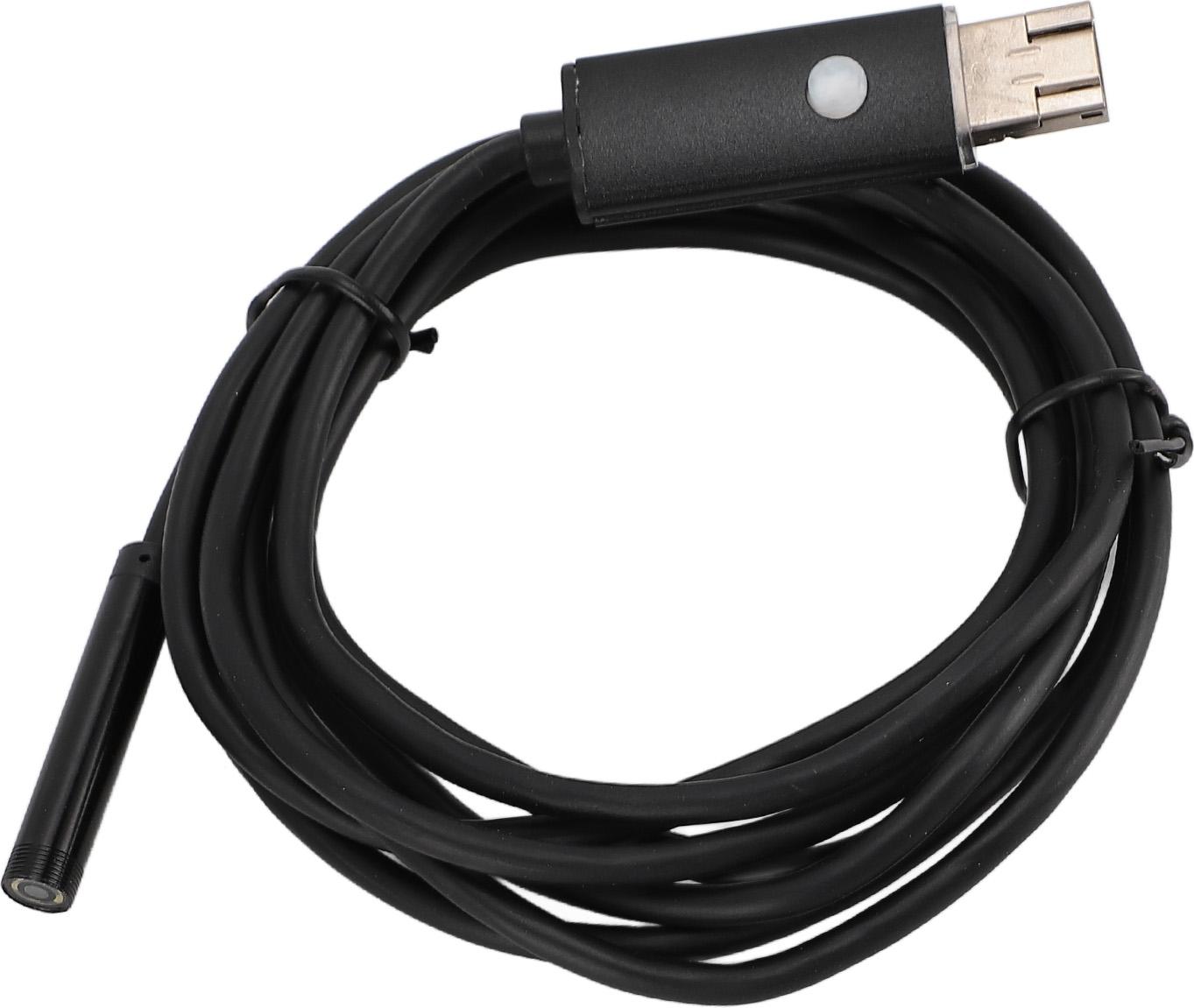 Endoskopická kamera so 6 nastaviteľnými LED svetlami Polotuhý kábel 360�� Otočný IP67 Vodoodolný USB Inšpekčná kamera pre telefón Tablet Čierna 10m / 32,8ft Hardwire