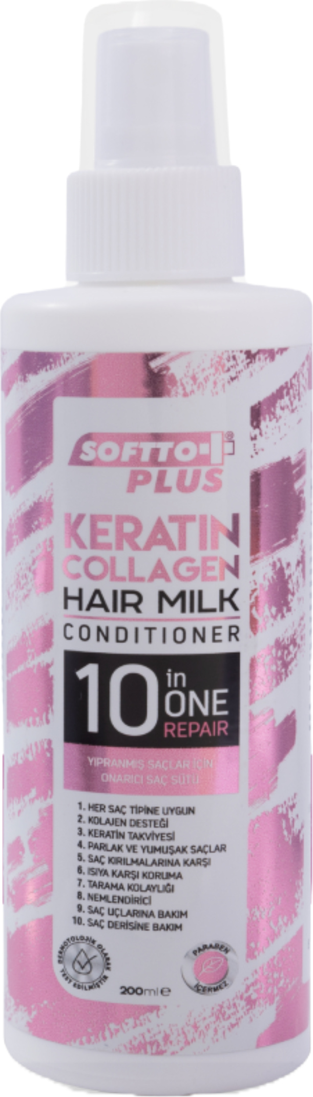 Softto+Plus 10in1 Keratin Collagen Conditioner – Intensive Haarpflege