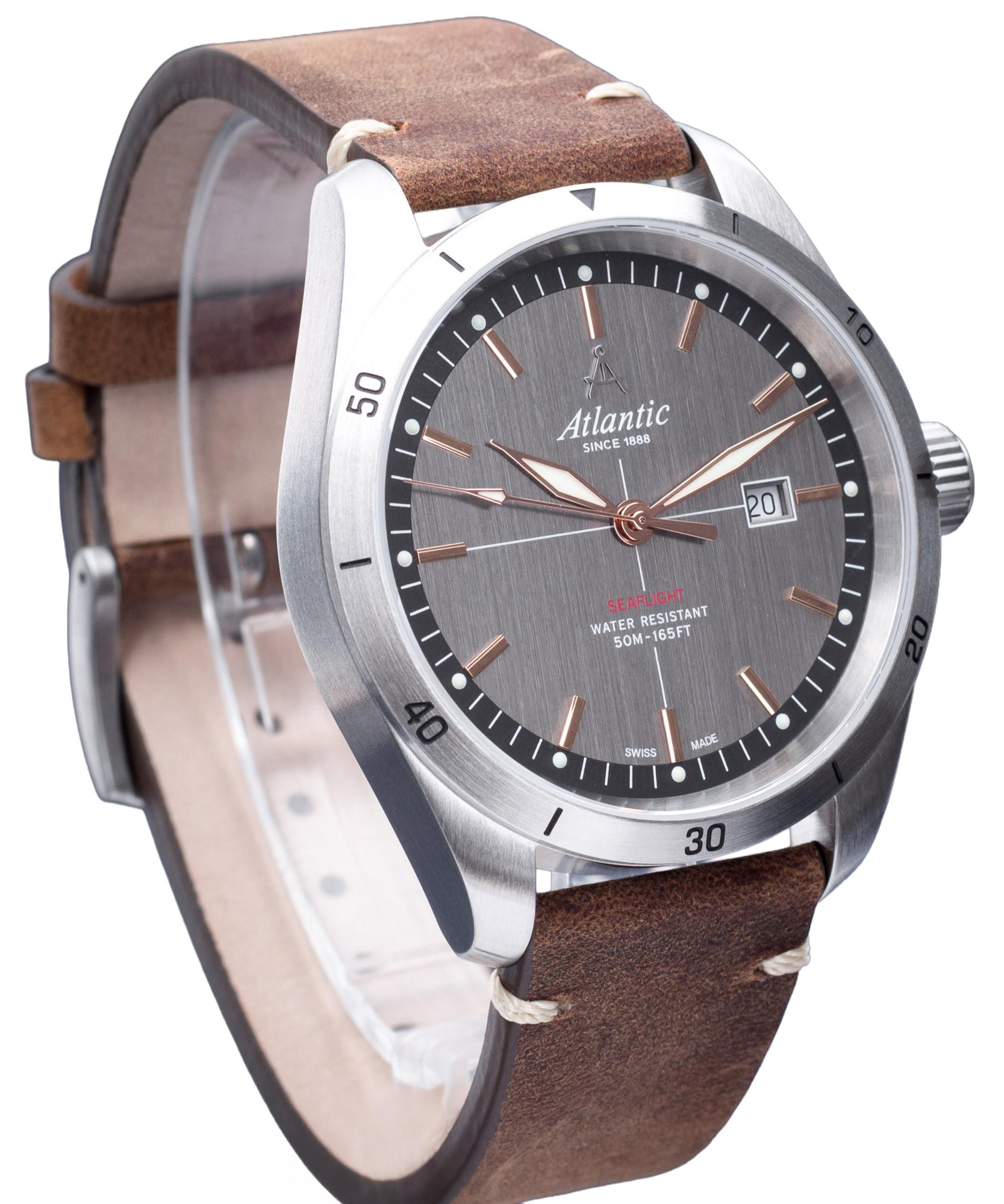 Uhr Atlantic Herren Braun atlantic-70351.41.41R