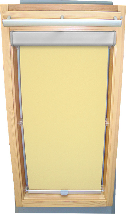 Sonnenschutz-HH Rollo für VELUX Dachfenster THERMO Komfort Premium mit Blende und Haltekrallen VL Y/VU Y/VKU - Y85 - Hellgelb 2020012873